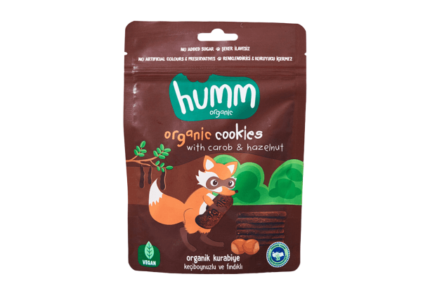 بسكويت هم العضوي النباتي بالخروب والبندق (55g)