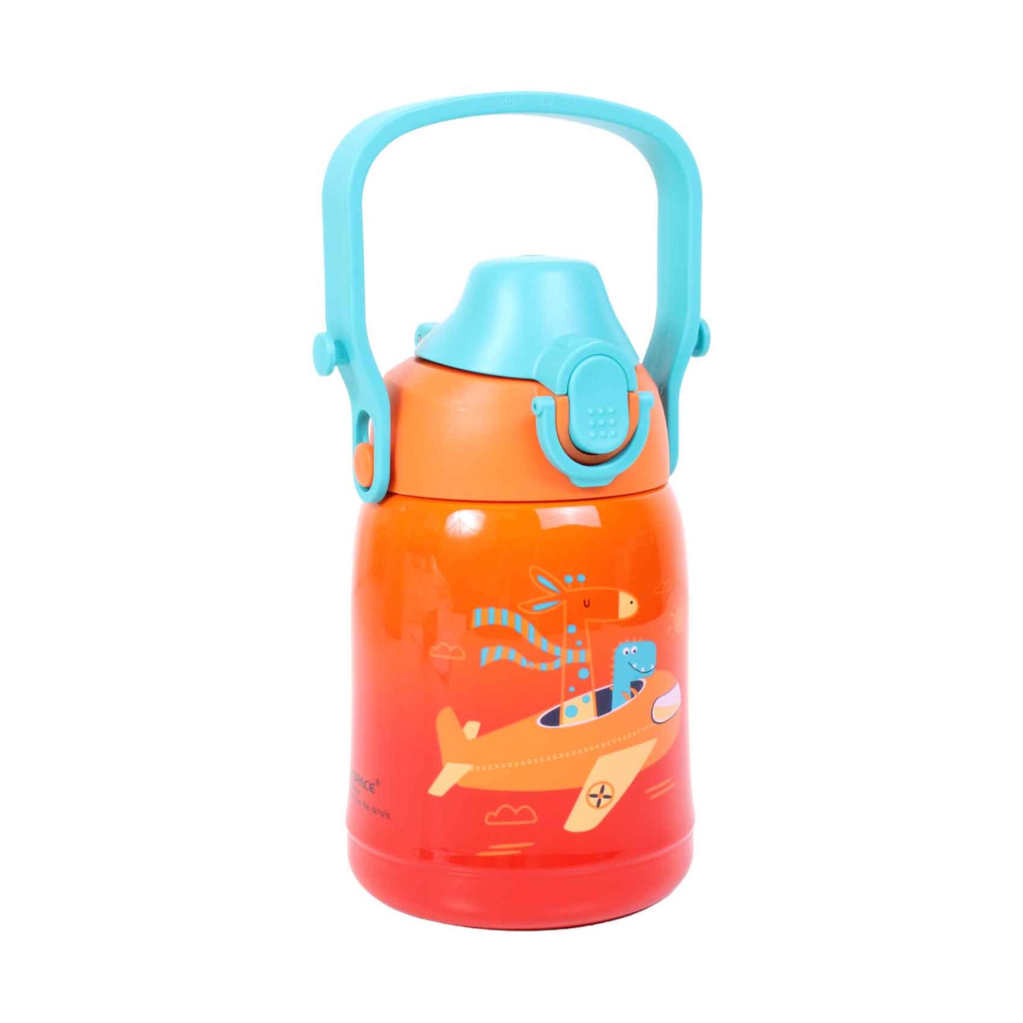 Uzspace Stainless Steel Vacuum Bottle (Orange, 360ml)