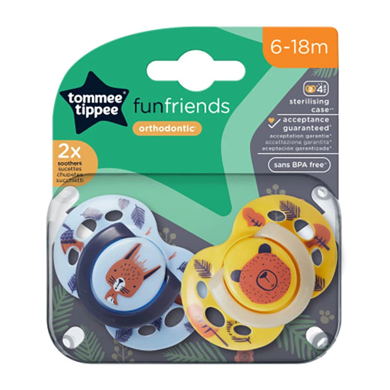 Tommee Tippee Fun Friends Soother (6-18m) - Pack Of 2