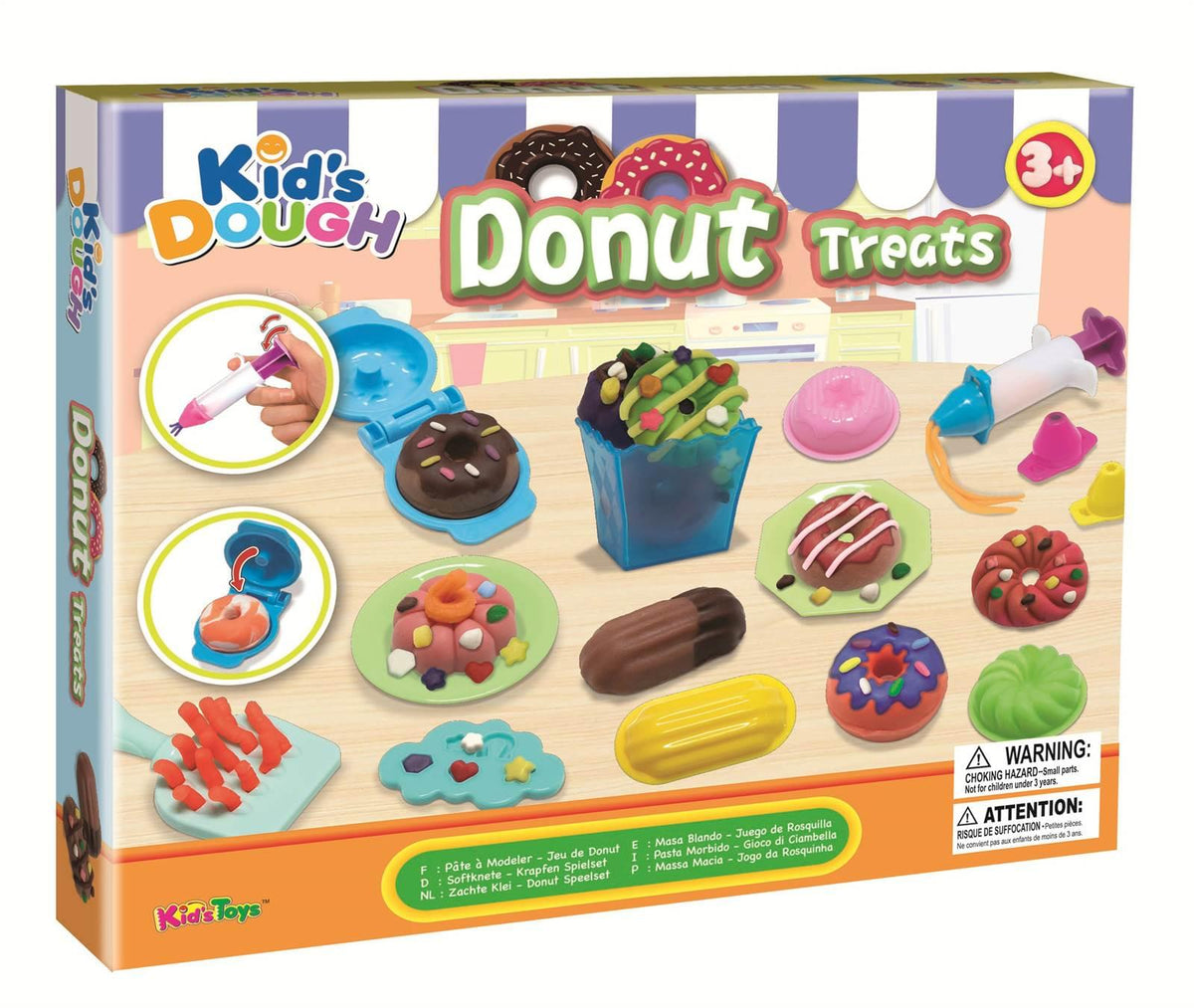Kids Dough - Donut Treats Play Dough Creative Baking & Pretend Play Set