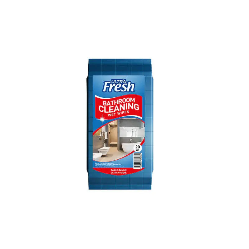 Ultra Fresh Bathroom Cleaning Wet Wipes (20 Sheets)