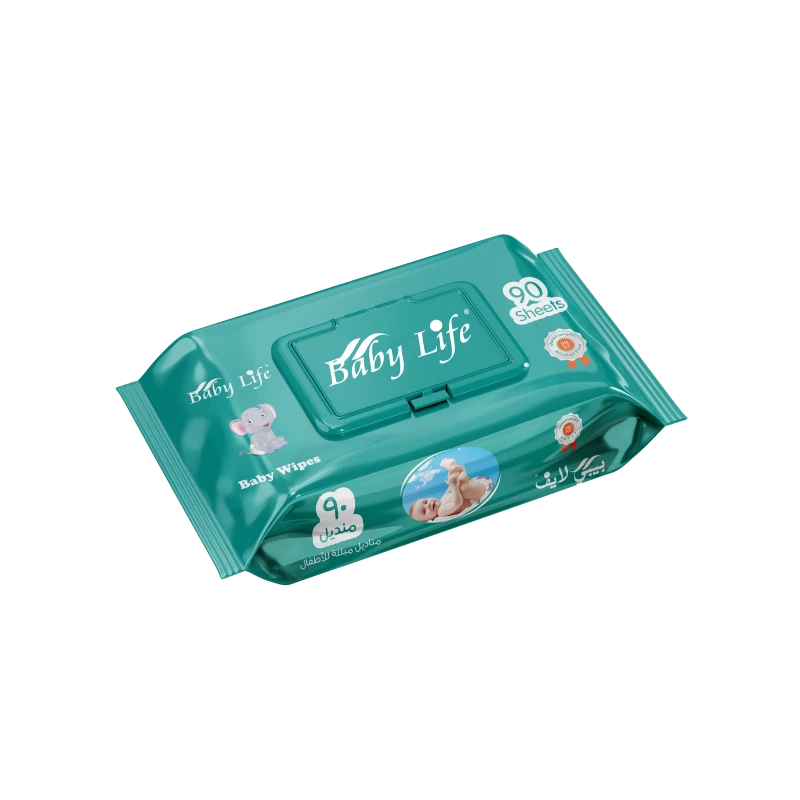 Baby Life Wet Wipes Alcohol Free (90 Wipes)