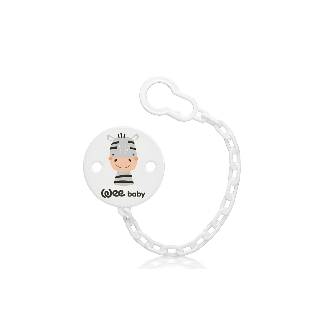 Wee Baby Soother & Soother Chain Set (6-18m).