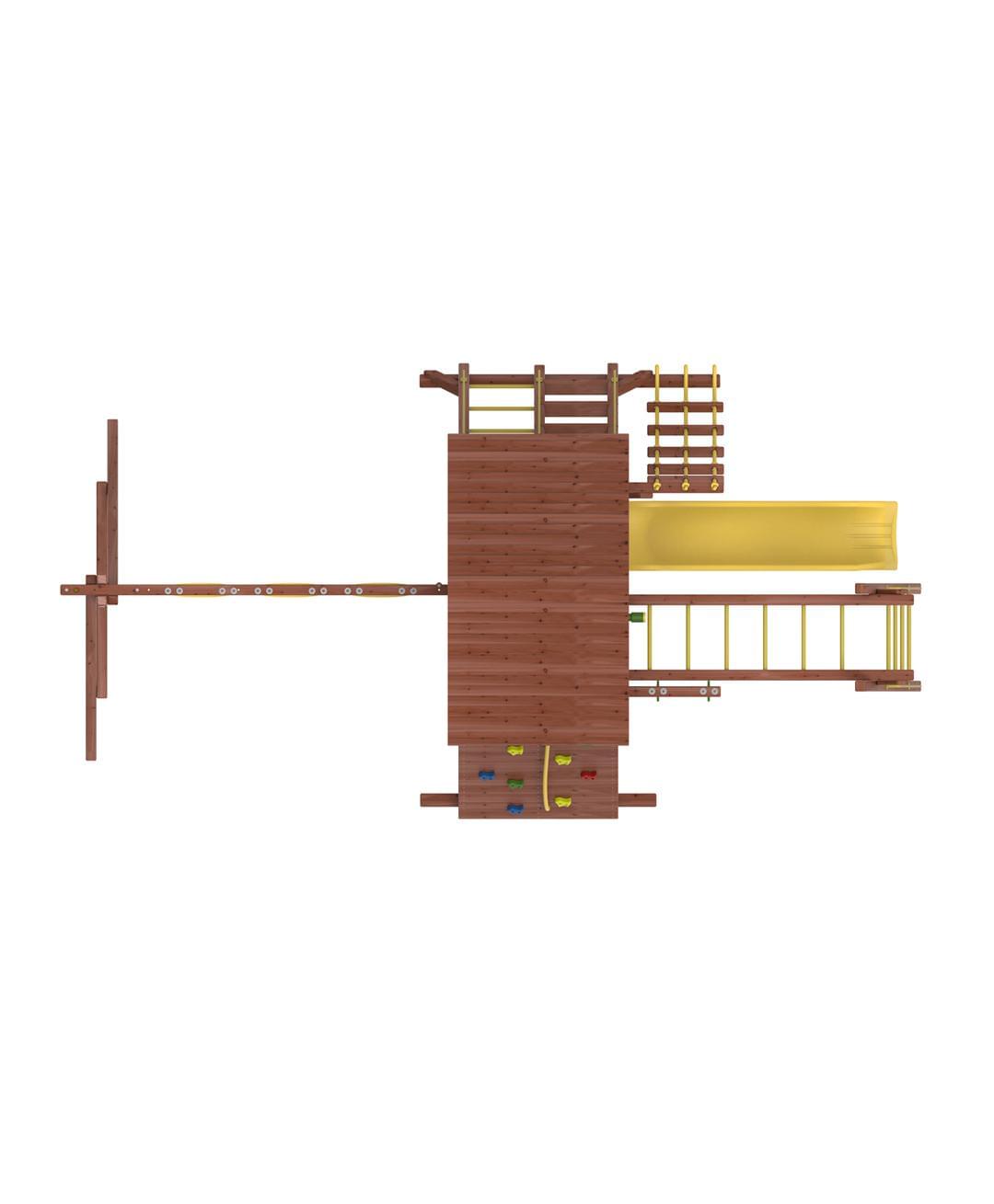 Kiddoro Discovery Den Swing Set (652.7 cm x 307.3 cm x 365.7 cm)