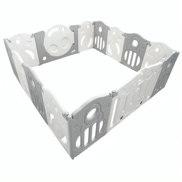 Little Toddlers Foldable Playpen (12 Simple Panel, 1 Game Panel, 1 Door)