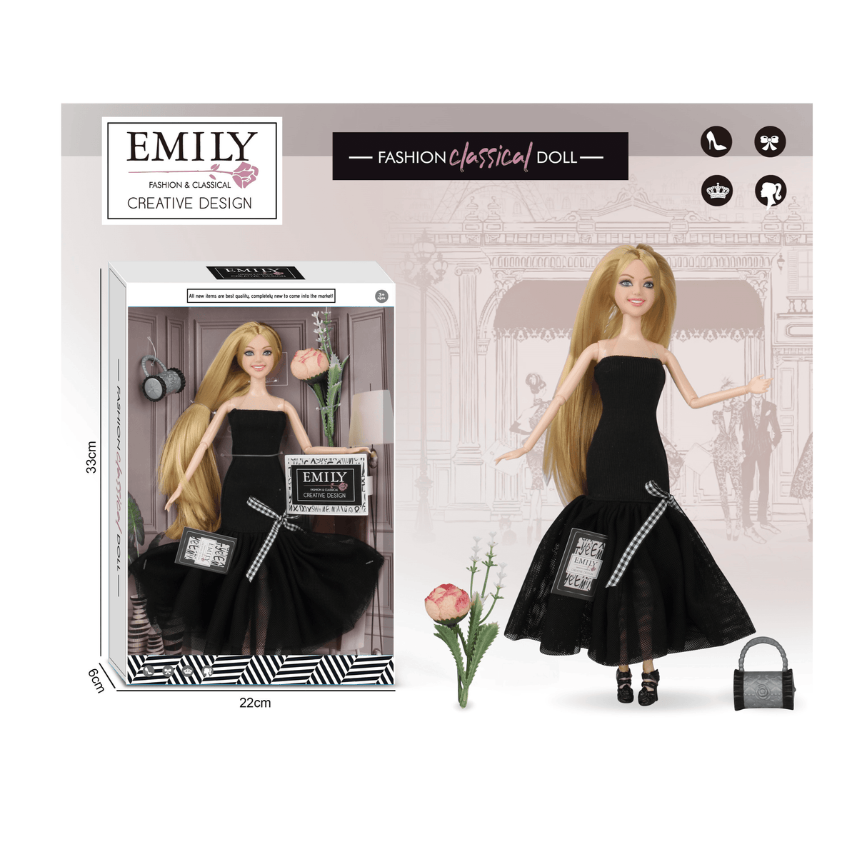 Emily 11.5 Inch Fashion Doll