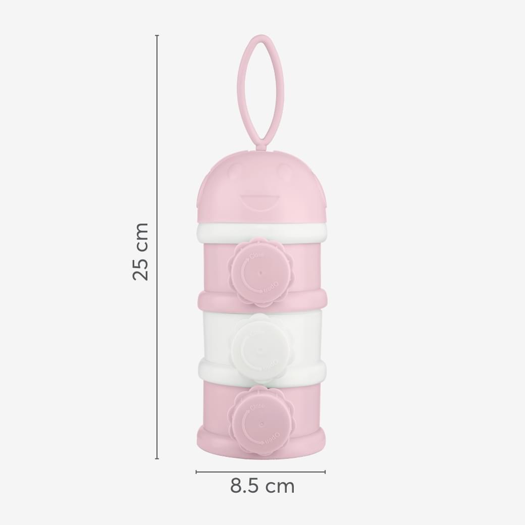 Kikkaboo - 3-Layer Milk Powder Dispenser - Pink