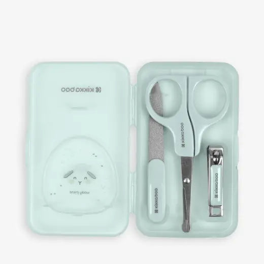 Kikkaboo - Sleepy Sheep Manicure Kit - Green - 3 Pc Set