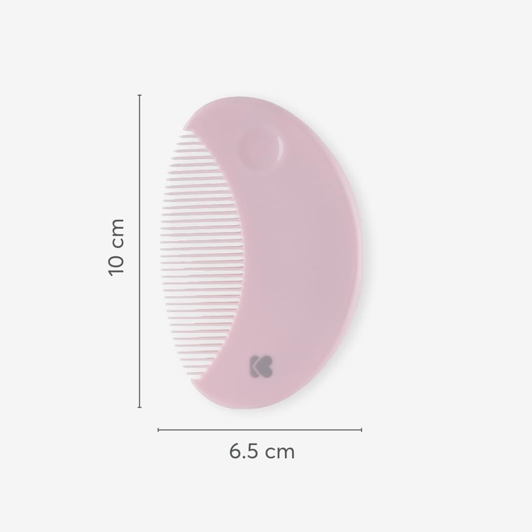 Kikkaboo - Hedge Hugs Comb & Brush With Natural Bristles - Pink