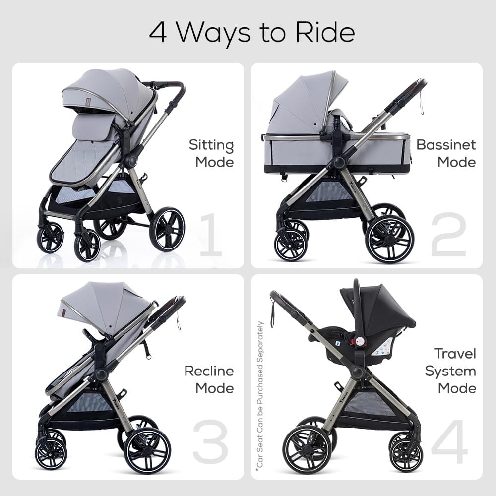 Teknum 3 In 1 Travel Pram Stroller
