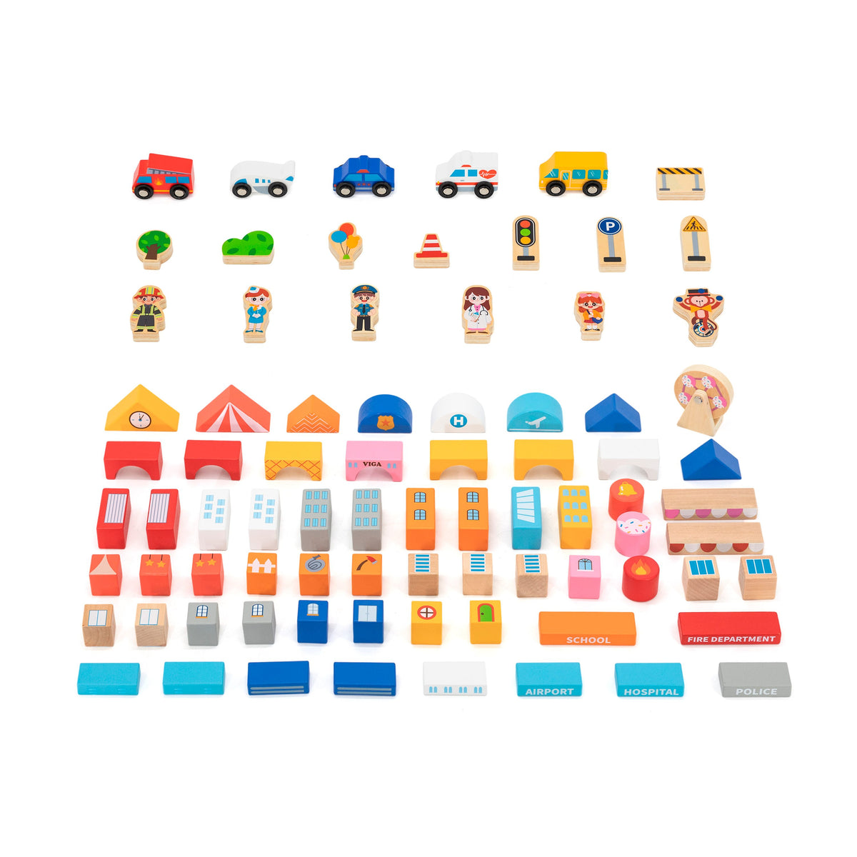 Viga City Building Blocks (100 pcs)