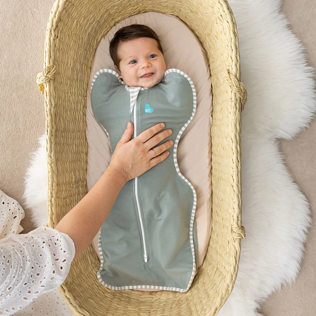 لاف تو دريم قماط Swaddle UP - المرحلة 1 (زيتوني داكن)