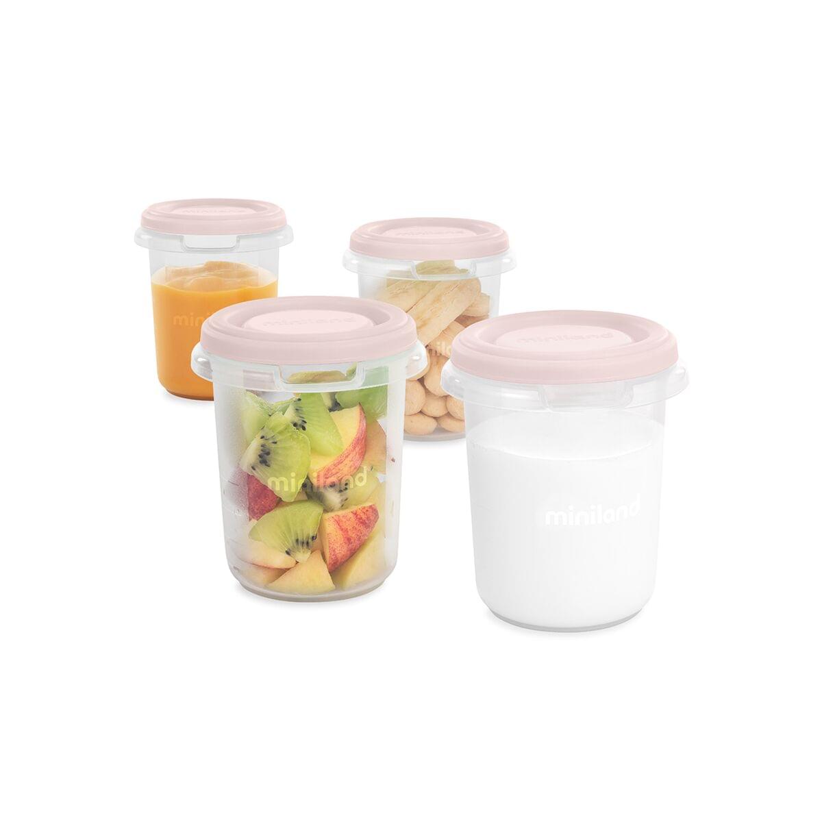 Miniland Hermisized Baby Food Containers (250ml) - Pack of 4