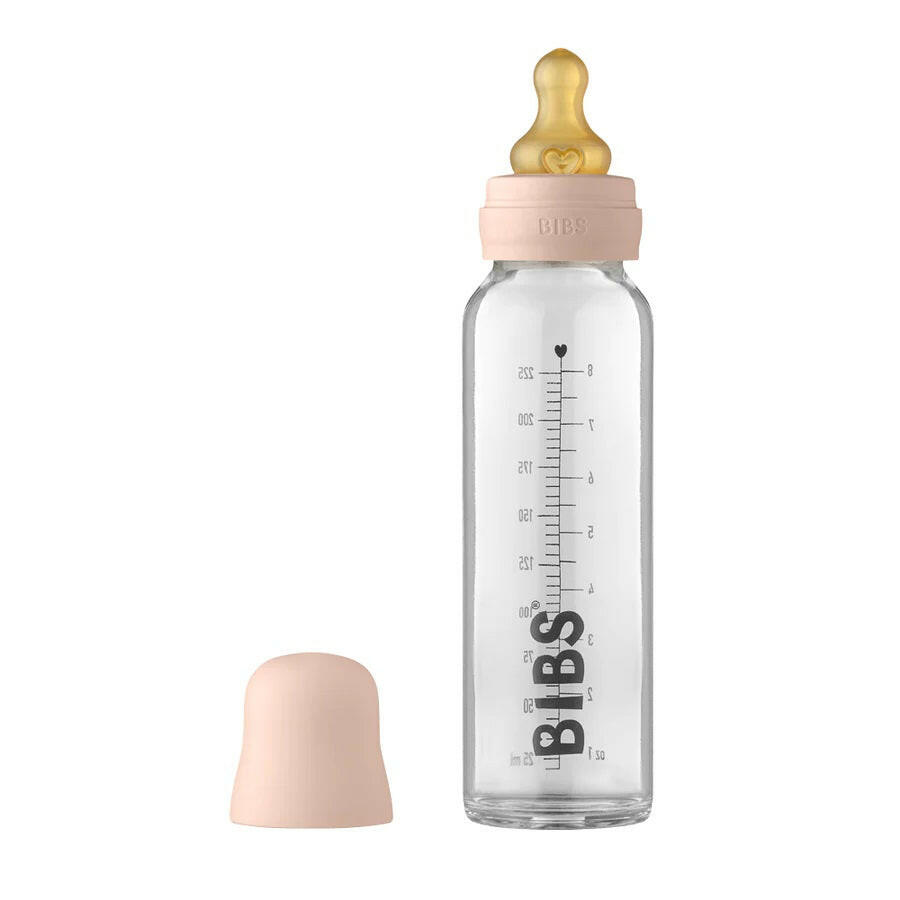 Baby Glass Bottle 225ml by Bibs Qatar Moms