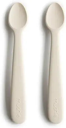 Mushie Silicone Baby Spoon