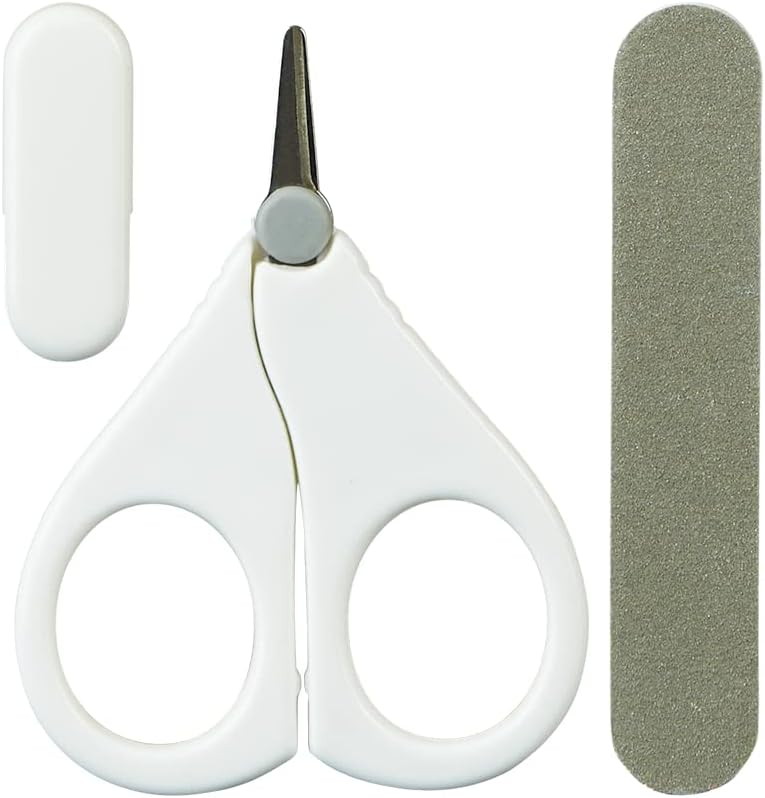 Mininor Baby Care Nail Scissor Set (White/Grey)