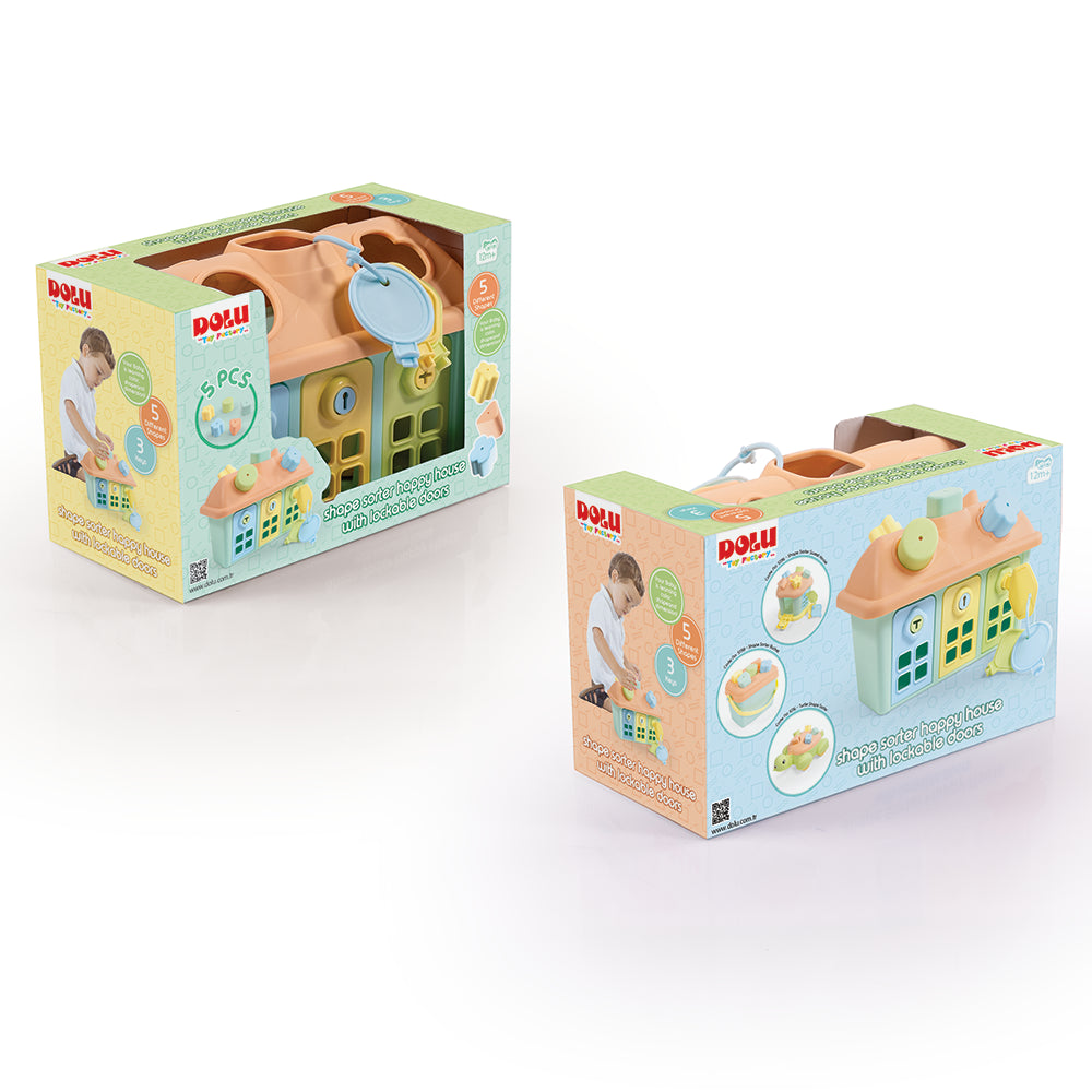 Dolu Shape Sorter House Lockable Door