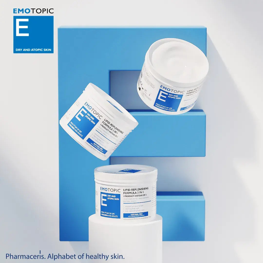 مرطب دهني مجدد 3 في 1 من فارماسيريس إيموتوبيك (500 ml)