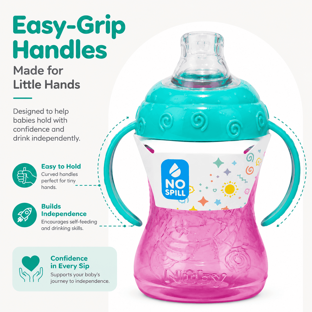 Nuby Grip N Sip Cups (Assorted)