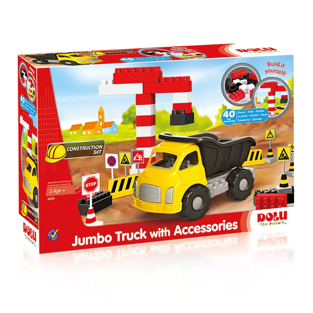 Dolu Full Jumbo Truck And Blocks (40 Pcs)
