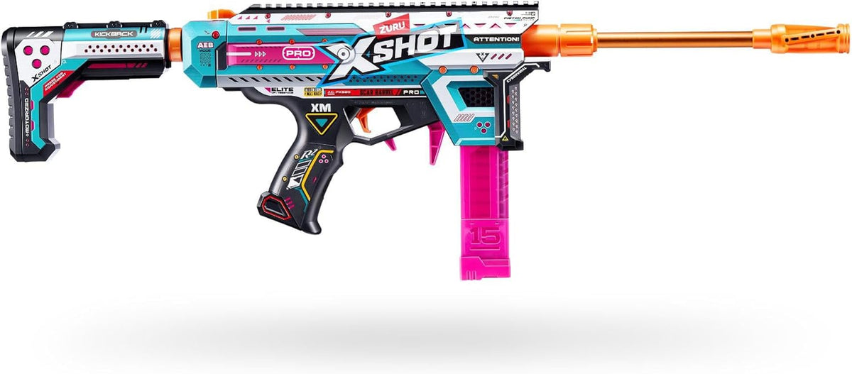 X-Shot Skins Pro Motorized Blaster S1 AEB – 160 FPS Automatic Dart Blaster