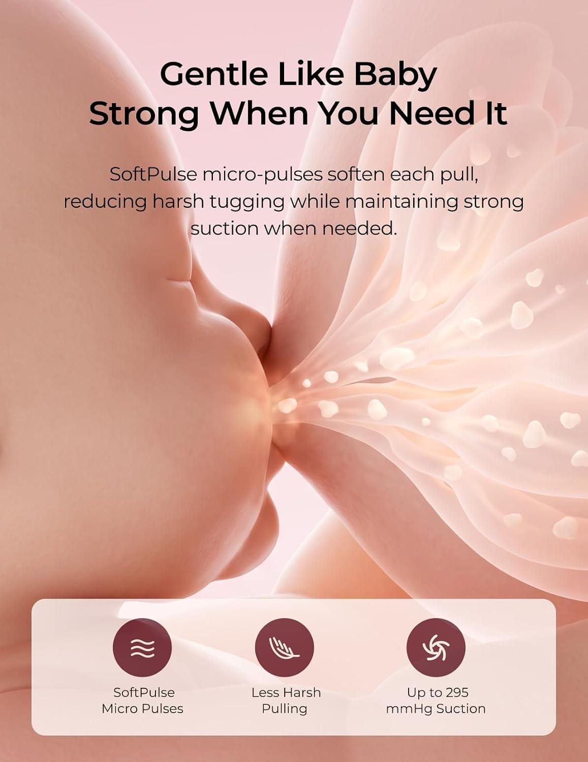 Momcozy Wellness 1 Warm Massage Wearable Breast Pump