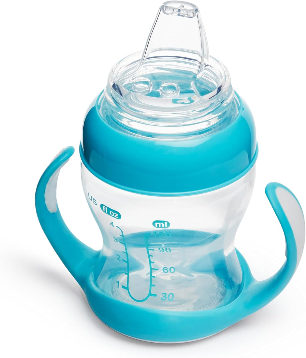Munchkin Gentle Transition Clear Sippy Cup (Blue, 4oz)