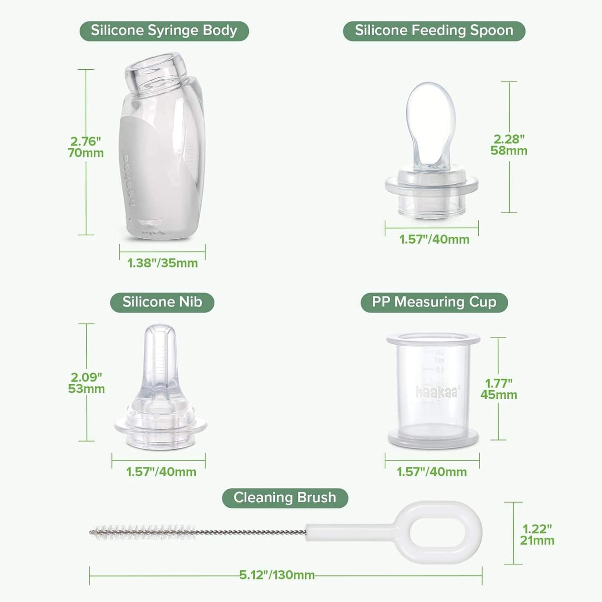 Haakaa Penguin Dual Feeding Syringe Set