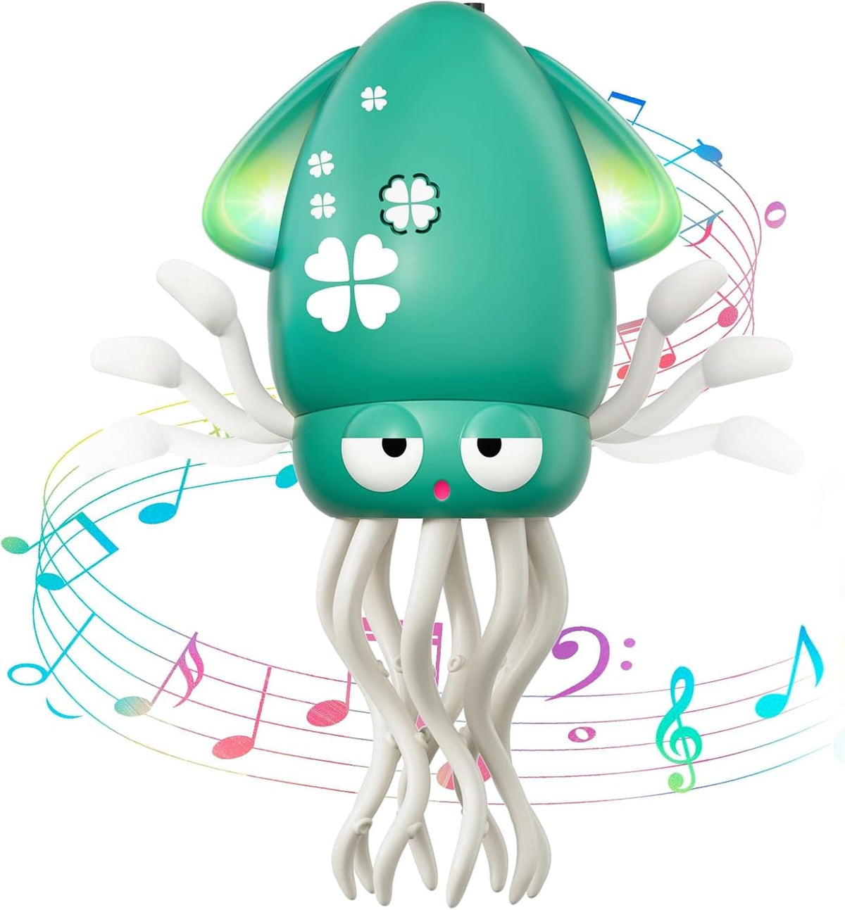 Wavisa Dancing Octopus Baby Toy, Electric Crawling Octopus Tummy Time Toy