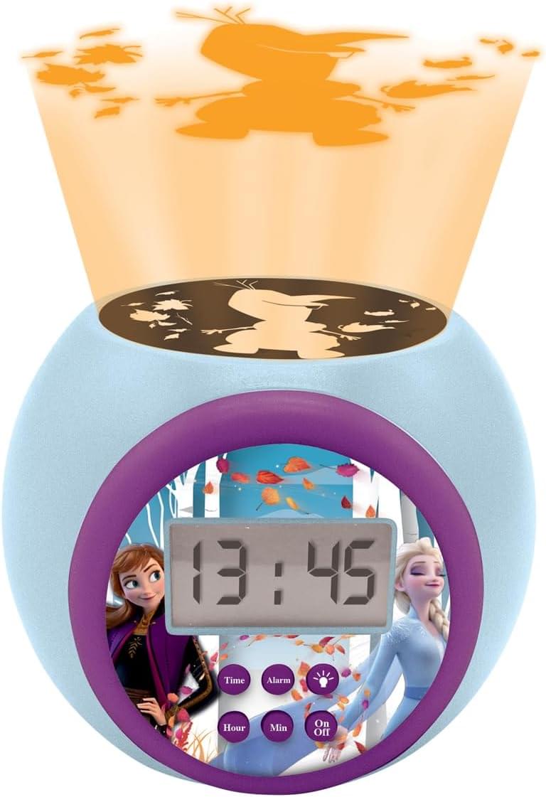 LEXiBOOK Disney Frozen 2 Projector Alarm Clock with Snooze Function