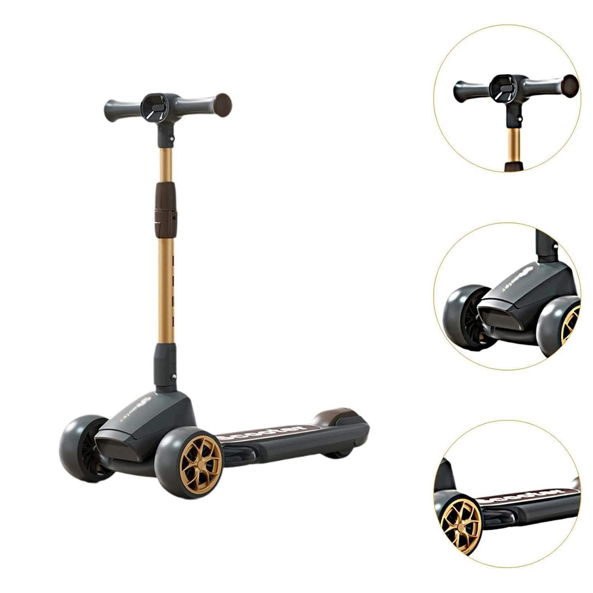 Infinity Kids Foldable Kick Scooter – Black