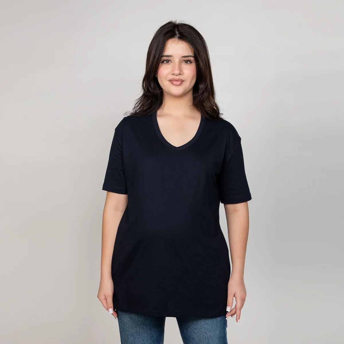 Become a Mom Meeza T-Shirt (Navy, Large)