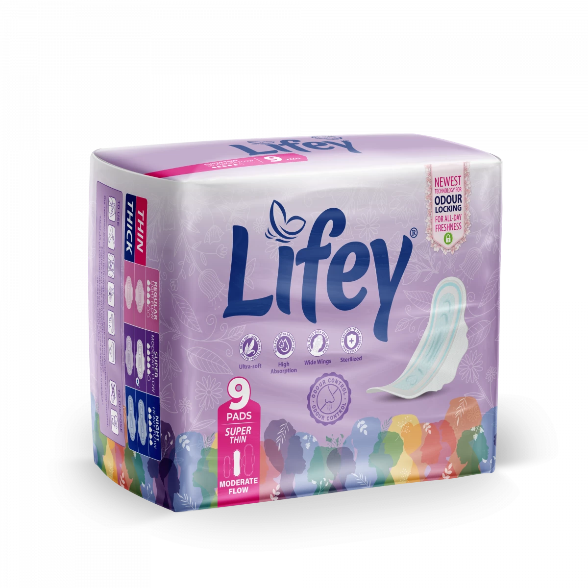 Lifey Night Super Thin Pads (9 Pads)