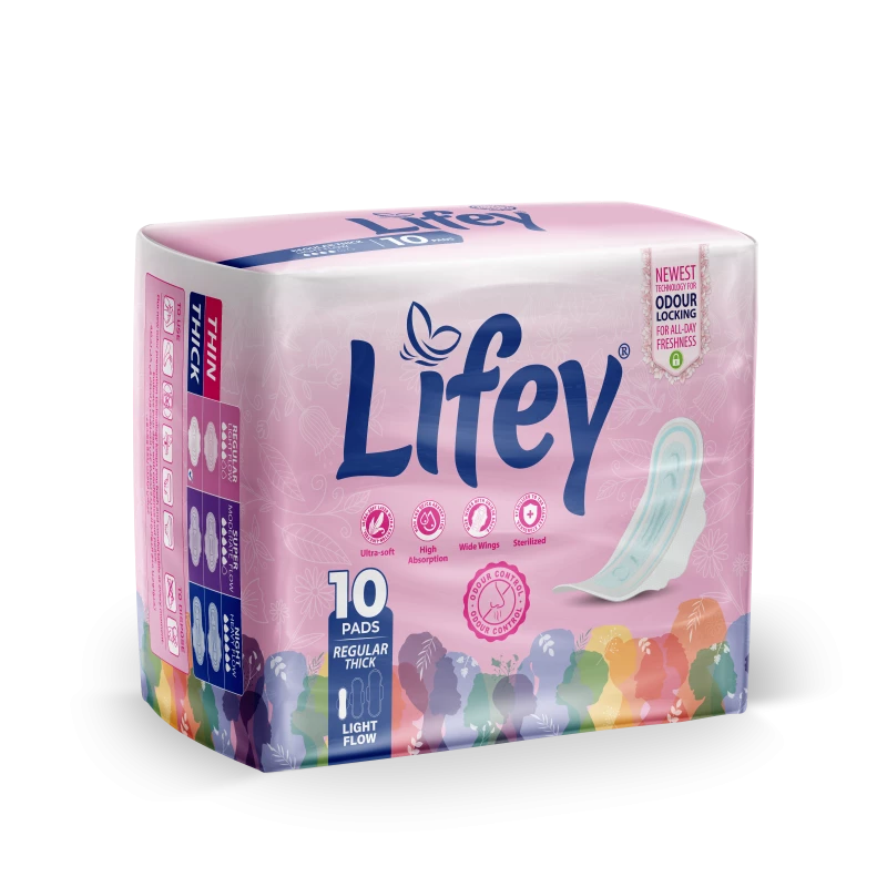 Lifey Night Thick Regular Pads (10 Pads)