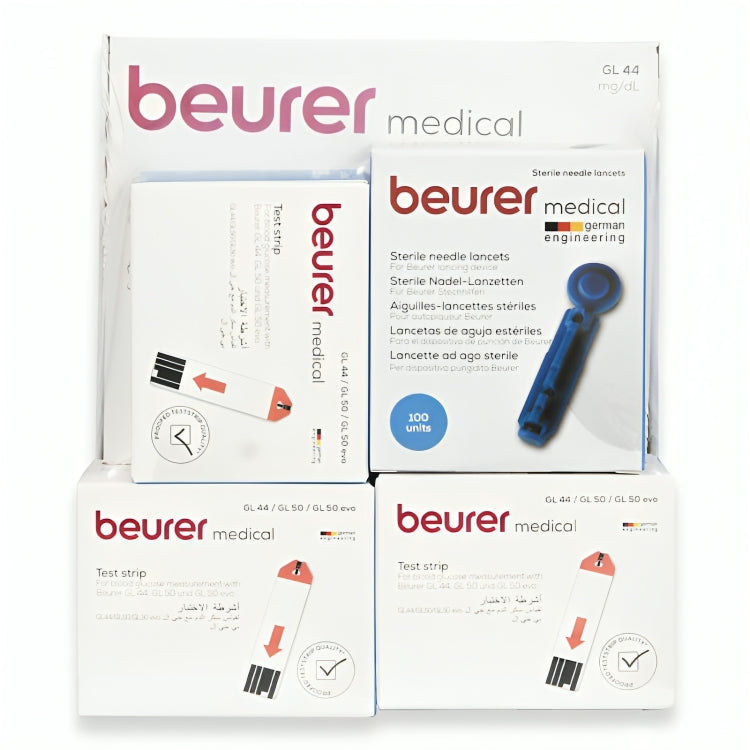 Beurer Gl 44 Glucose Monitor + 110 Strips + 100 Lancet