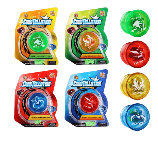 Sam Toys Yoyo With Double Flashing Light 5.8cm (Assorted) - Pack of 1
