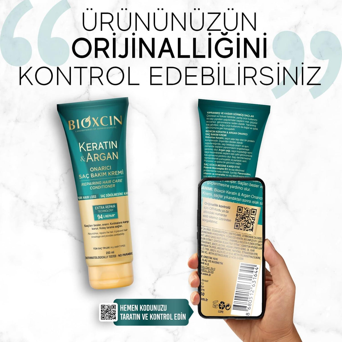 Bioxcin Keratin Argan Hair Care Conditioner (250ml)