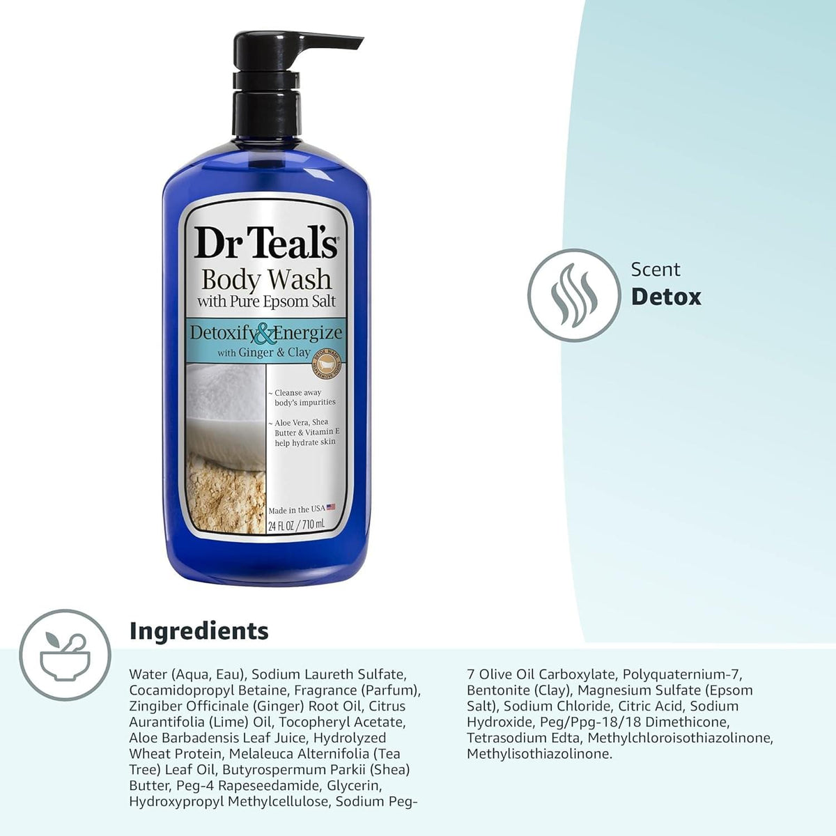 Dr. Teal's Detox Body Wash (710ml)