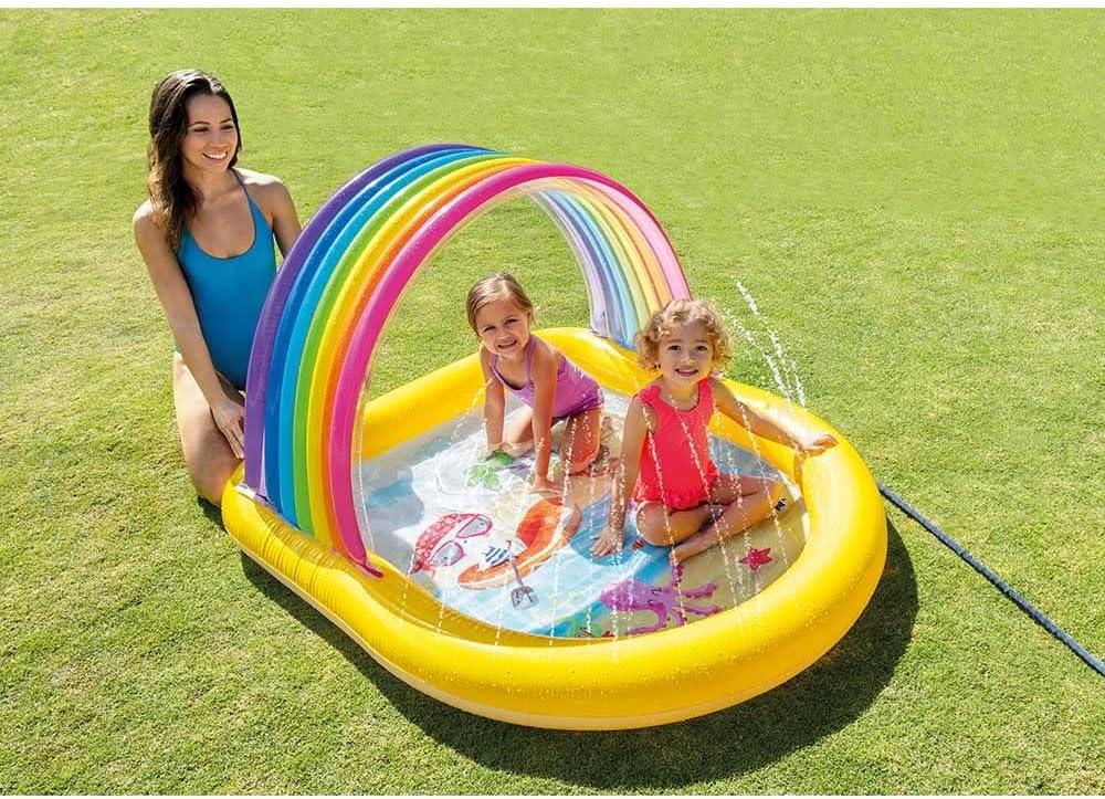 إنتكس مسبح رشاش بقوس قزح (1.47mx1.3mx86cm)