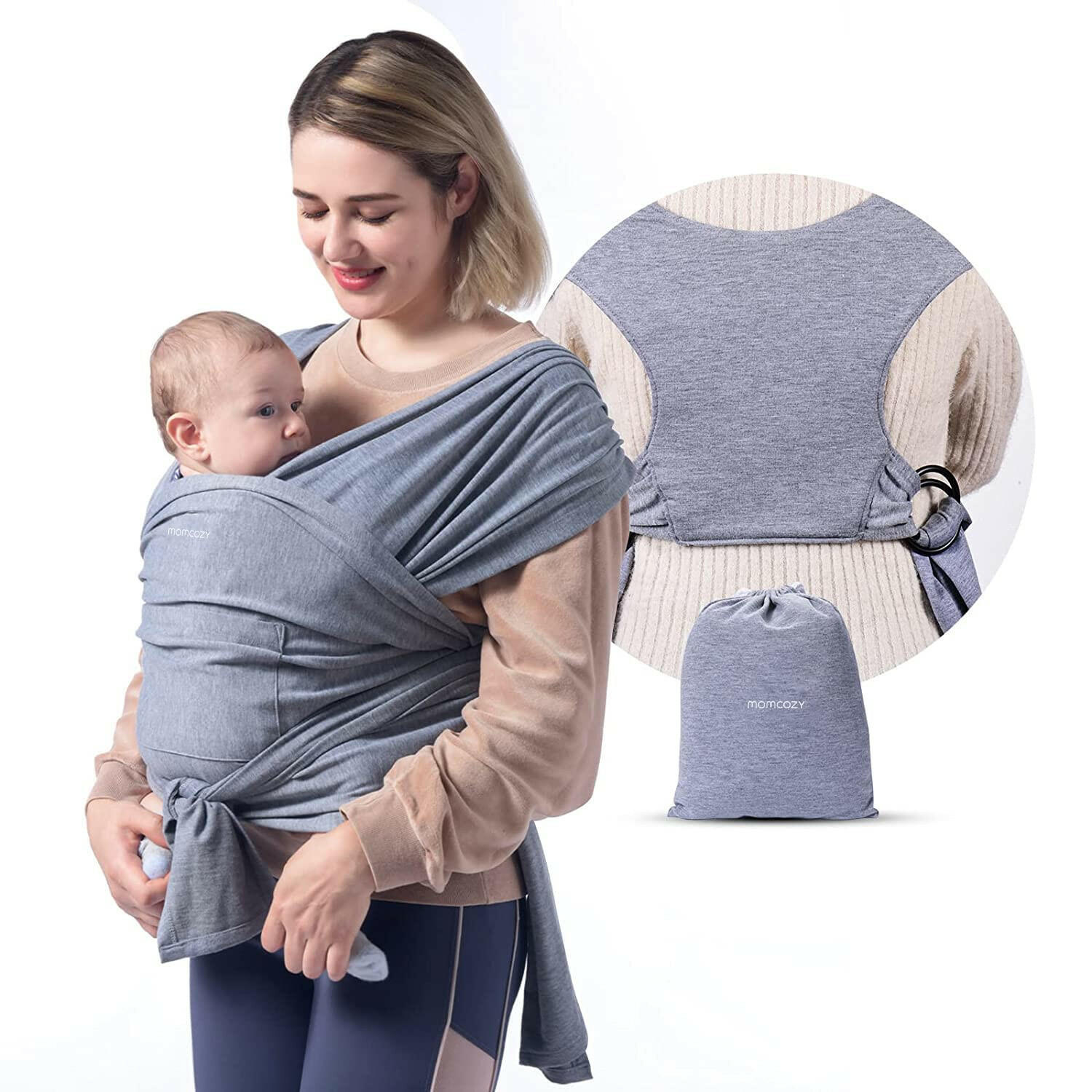 Momcozy Baby Wrap Carrier.
