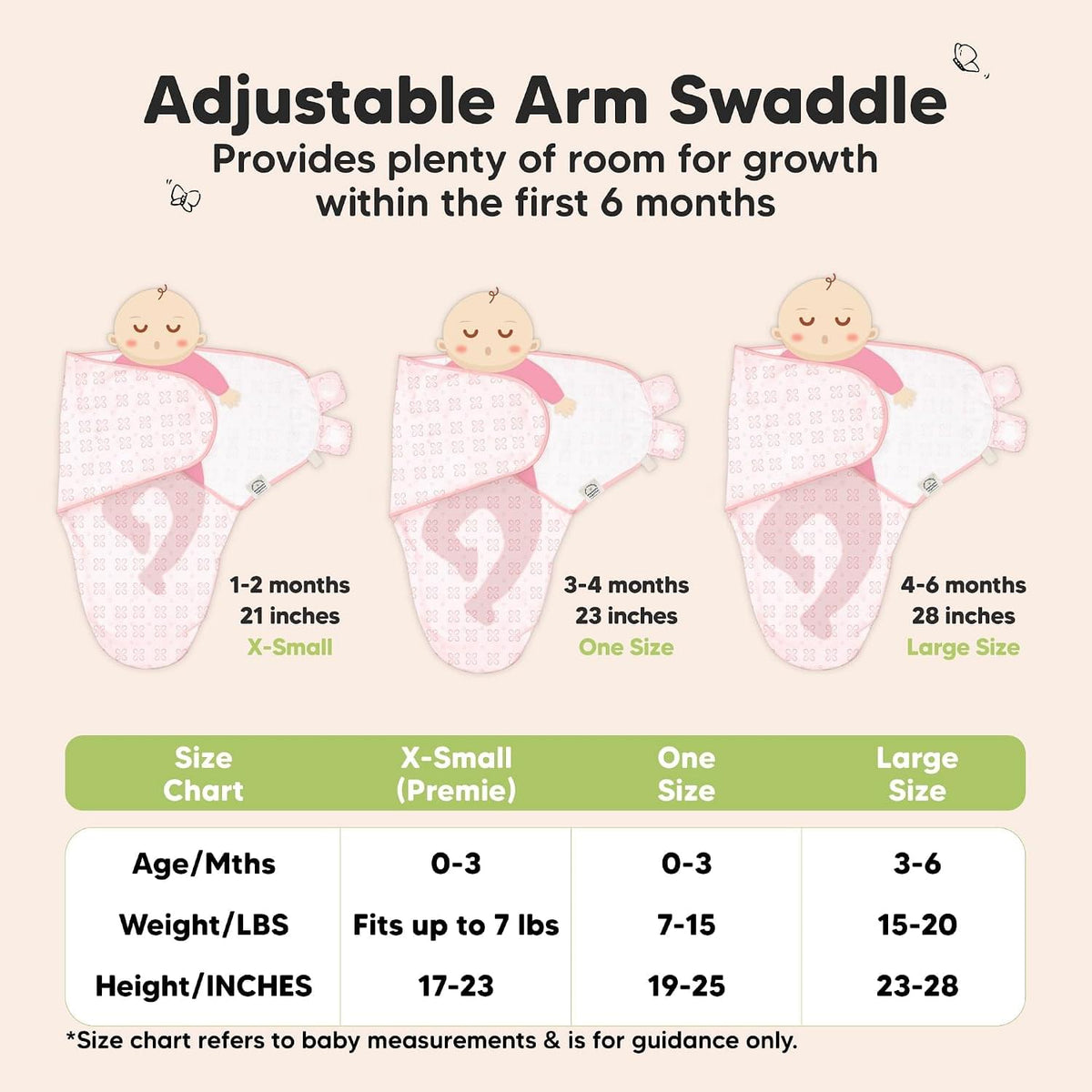 Keababies Soothe Swaddle Wrap (Blossom) - Pack of 3