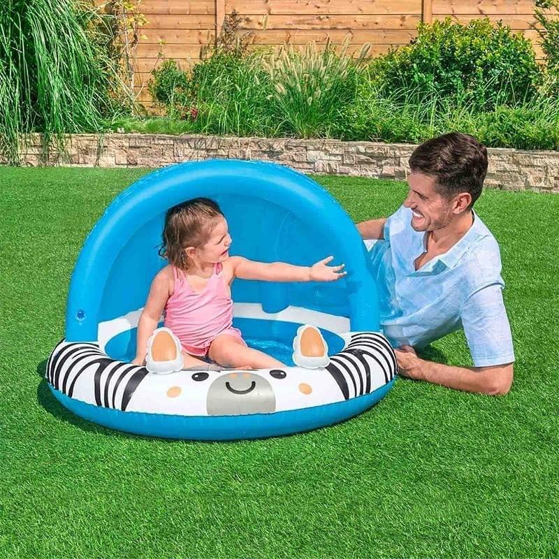 حوض الأطفال المظلل سفاري صن من بست واي (Φ38" × H26"/Φ97cm × H66cm)