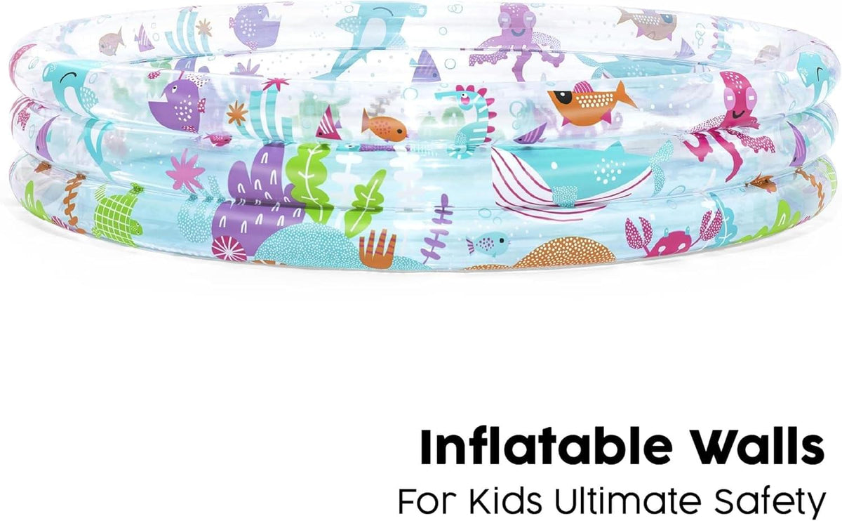 مسبح Bestway Deep Dive ثلاثي الحلقات Φ60" x H12"/Φ1.52m x H30cm