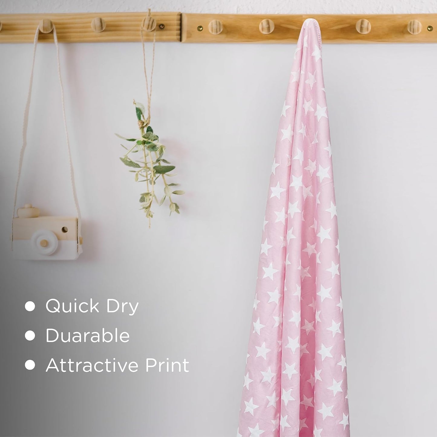 Nuluv Printed Quick Dry Super Absorbent Baby Towel (Girl)