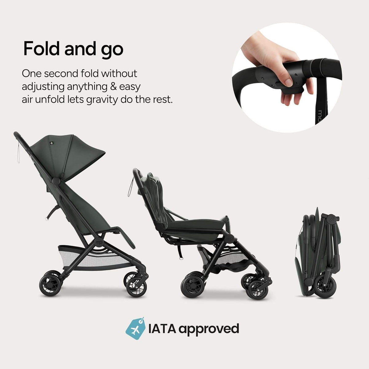 Mompush Velo Compact Travel Stroller