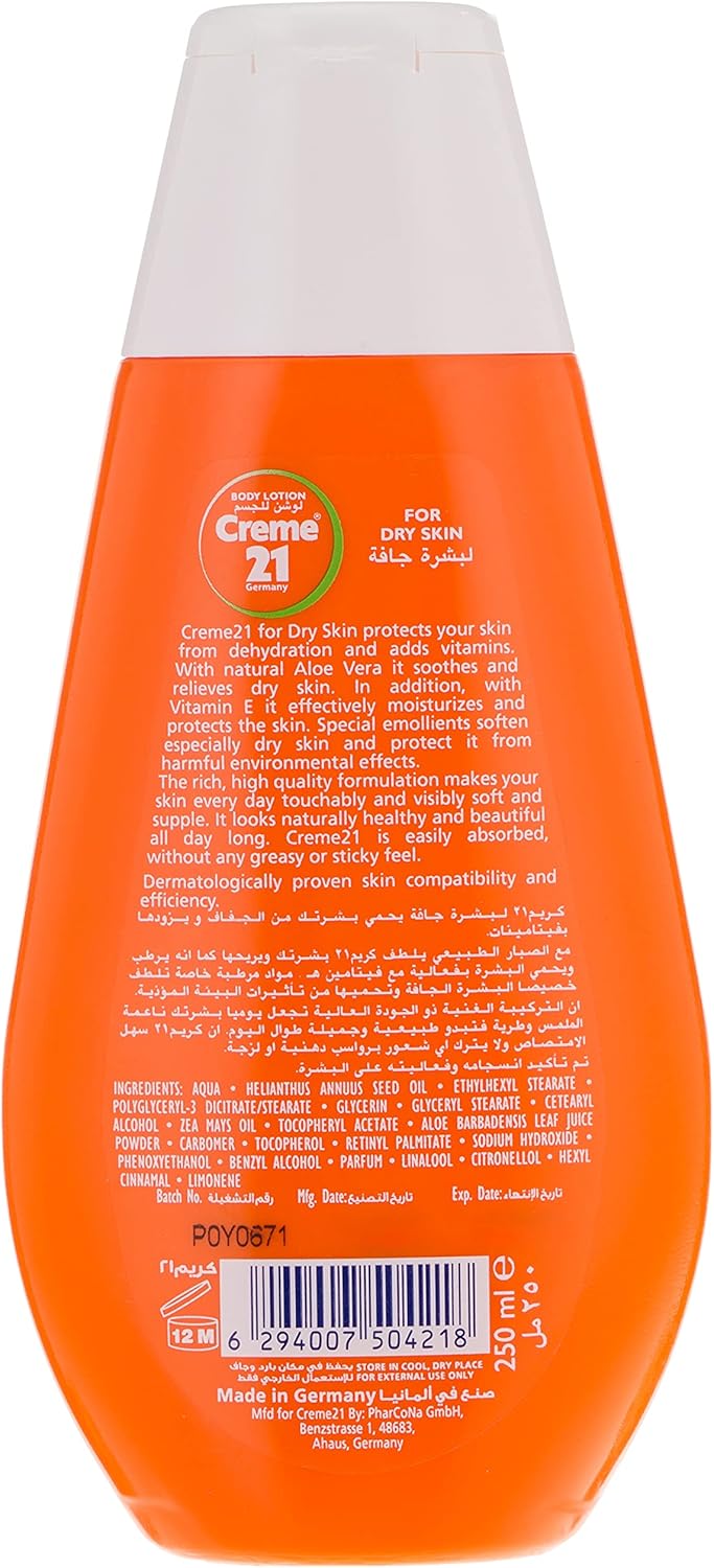 Creme 21 Body Lotion Dry Skin (250ml)