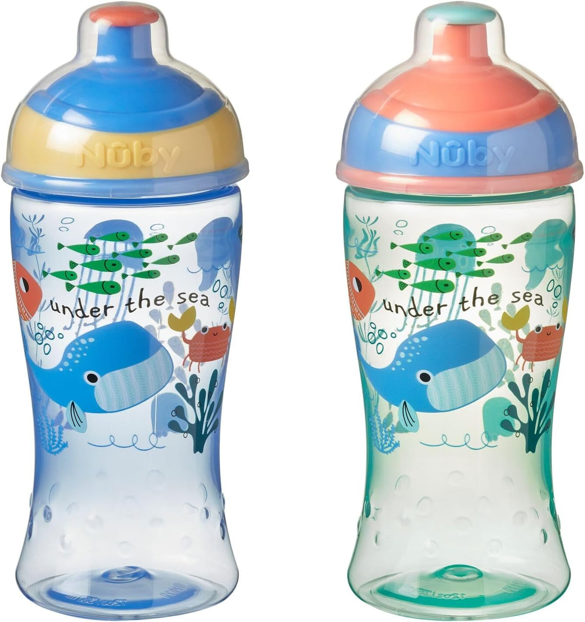 كوب Nuby Super Slurp (ألوان متنوعة، قطعة واحدة)
