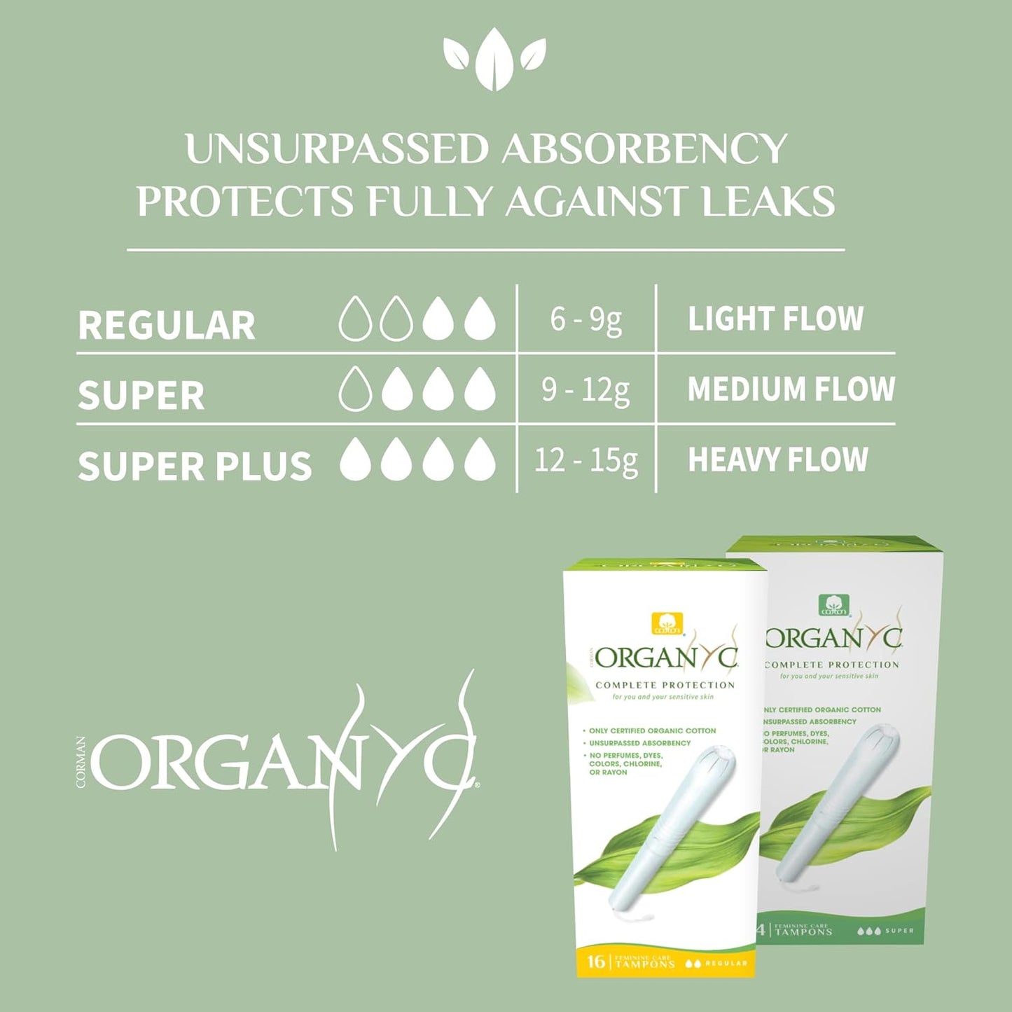 Organyc Cotton Applicator Regular (16 Pads)