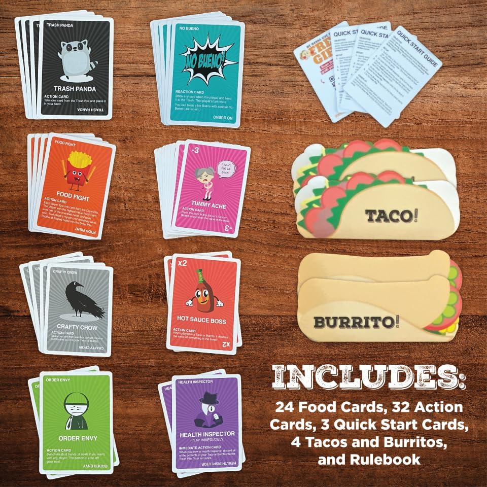Taco vs Burrito Strategic Family Card Game