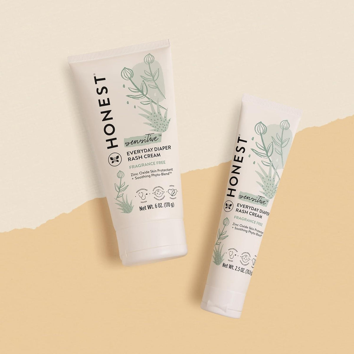 كريم مضاد لطفح الحفاضات مضاد للحساسية من The Honest Company، 2.5oz